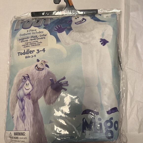 Small Foot Migo Halloween Costume Toddler (3-4) Unisex 7 Pc: Mask, Jumpsuit,.. - Picture 1 of 11